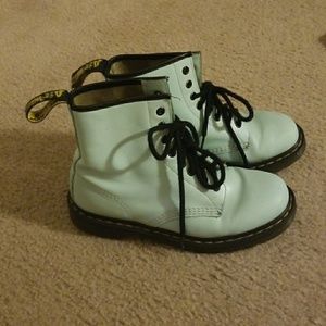 Mint pastel doc martens